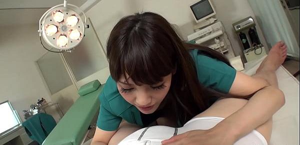  Japanese babe, Rei Mizuna sucks dick in POV, uncensored